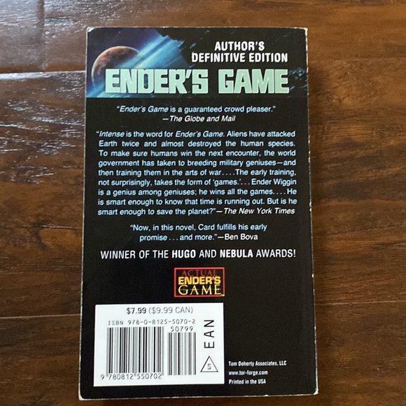 Ender's Game Author's Definitive Edition Paperback Book (1994) - Picture 2 of 3